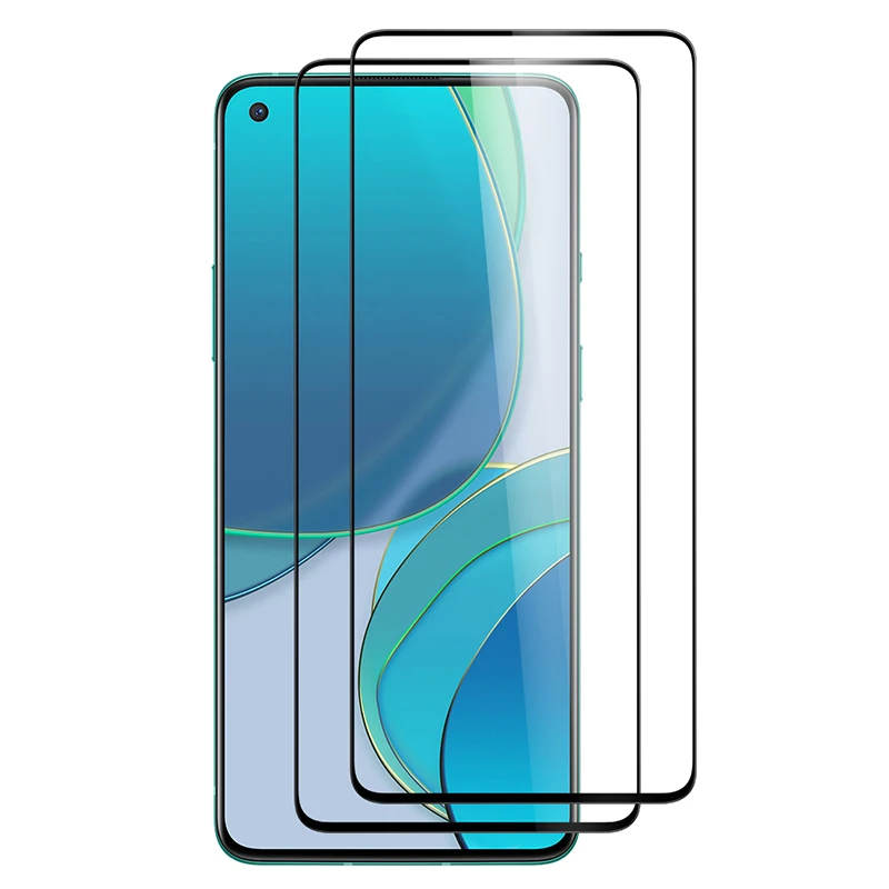 

Full Cover Tempered Glass for Oneplus 8T Screen Protector 3D 9H Full Protection Film Phone Protective Compatible with 1+8T Flim