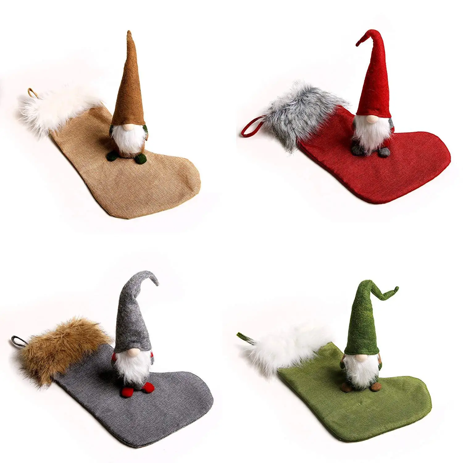 Санта Клаус визуально удлиняющие ноги Плюшевая Кукла рождественские украшения