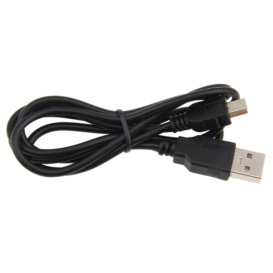 Online Schwarz 1M USB 2,0 A Auf Mini B 5Pin Männlichen Daten Ladegerät Kabel Lade Linie Für MP3 MP4 GPS Kamera