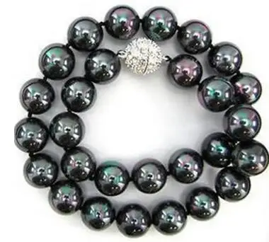 Ожерелье женское из синтетического жемчуга с красной ракушкой и круглыми