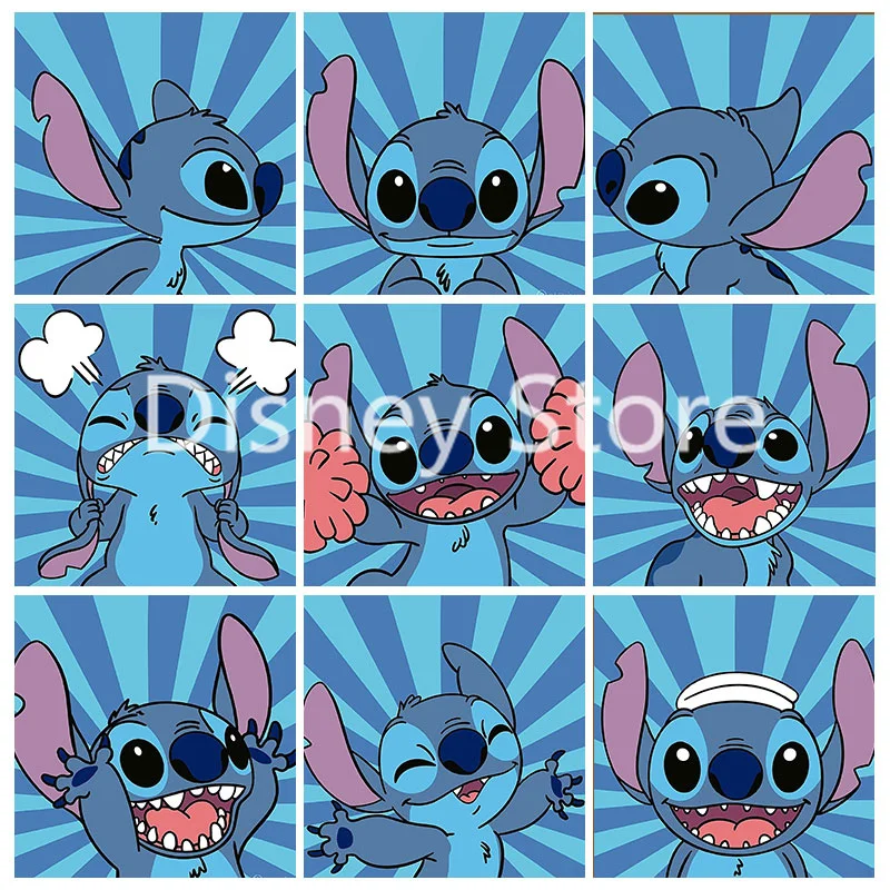 

Набор для алмазной живописи Ститч «сделай сам», милая мультяшная персонализация, аниме современная спальня, детское украшение для дома, рож...