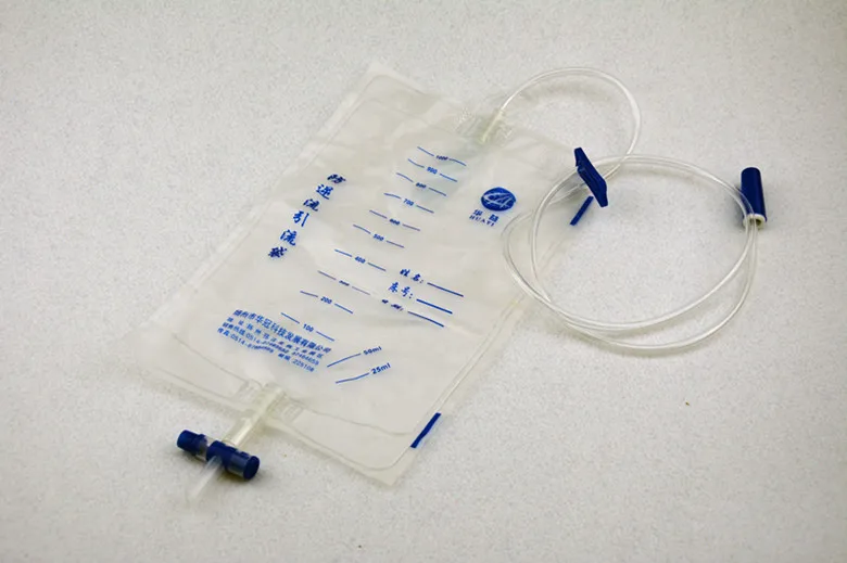 Одноразовый дренажный мешок катетер длиной 1 метров анти рефлюкс мочеприемник 1000