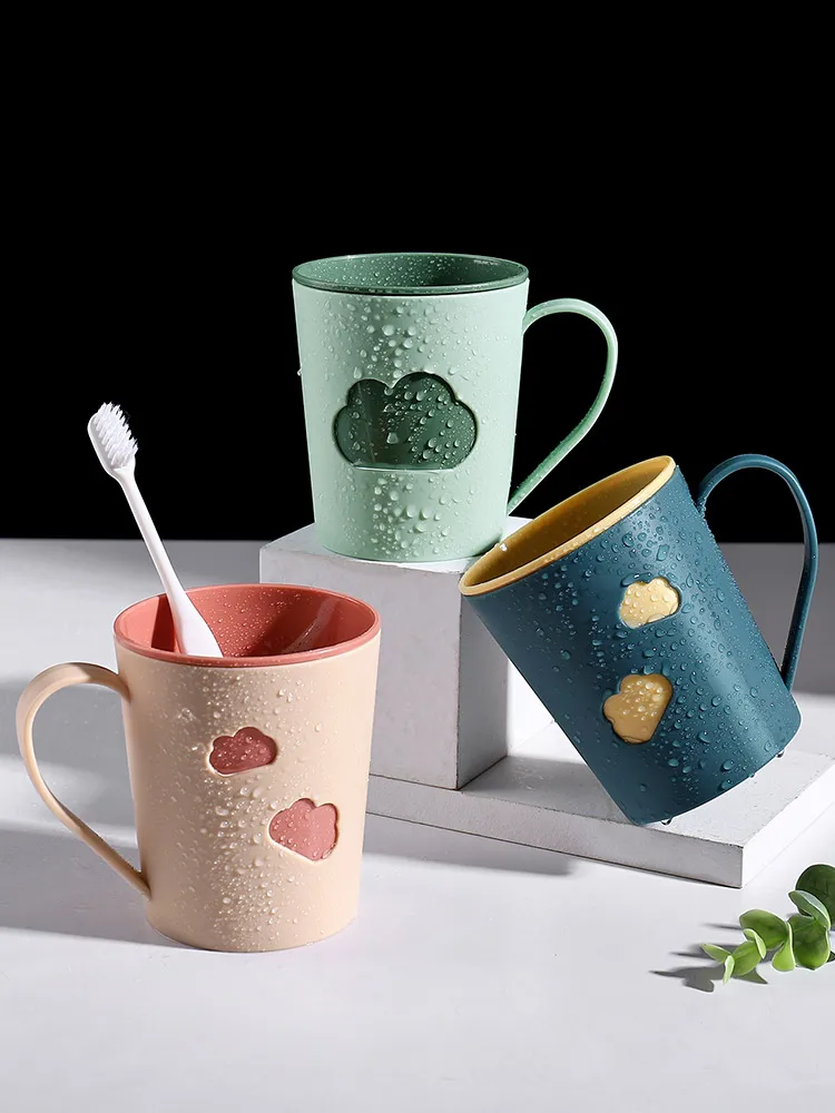 

Clouds Toothbrush Cup Plastic Travel Mouthwash Tooth Brush Thicken Boite Portable Bathroom Accessories Set Homewares Drinkware