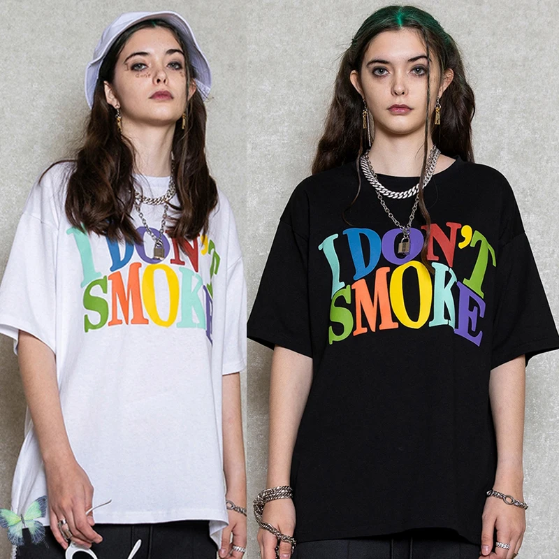 

No Smoking T-shirt Men Women Tops I Don't Smoke T Shirt
