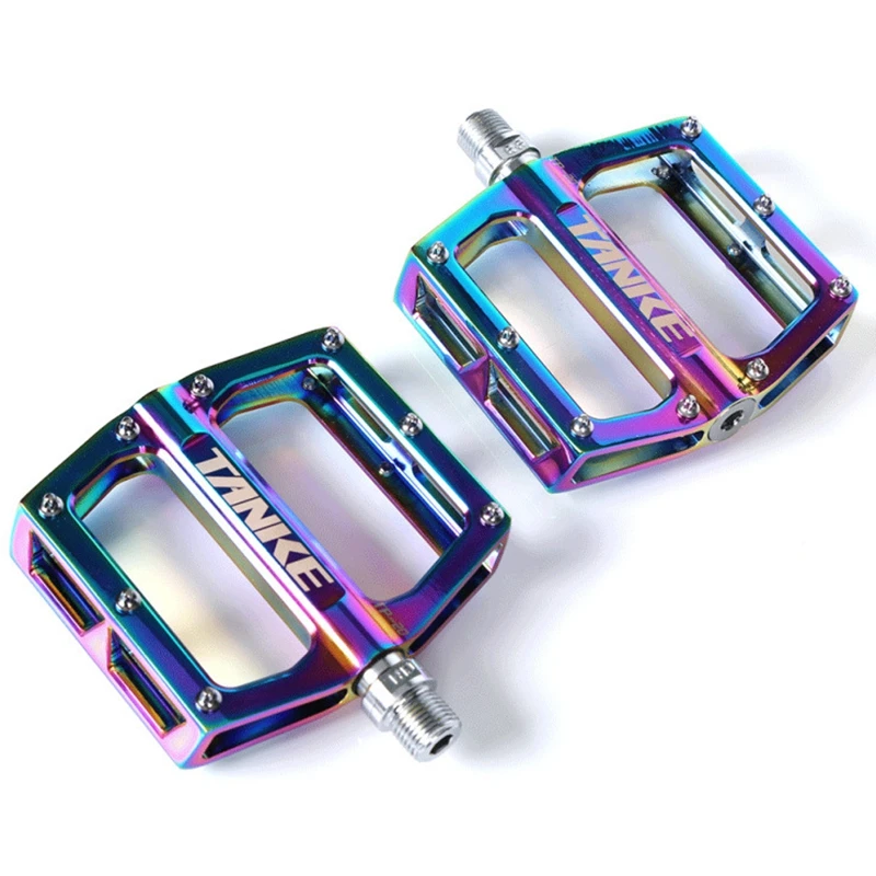

Ultralight Folding Bicycle Pedal Aluminum Colorful Platform Pedals Mountain Antiskid Bike Accessories Bicicleta BMX Parts Ed50bp