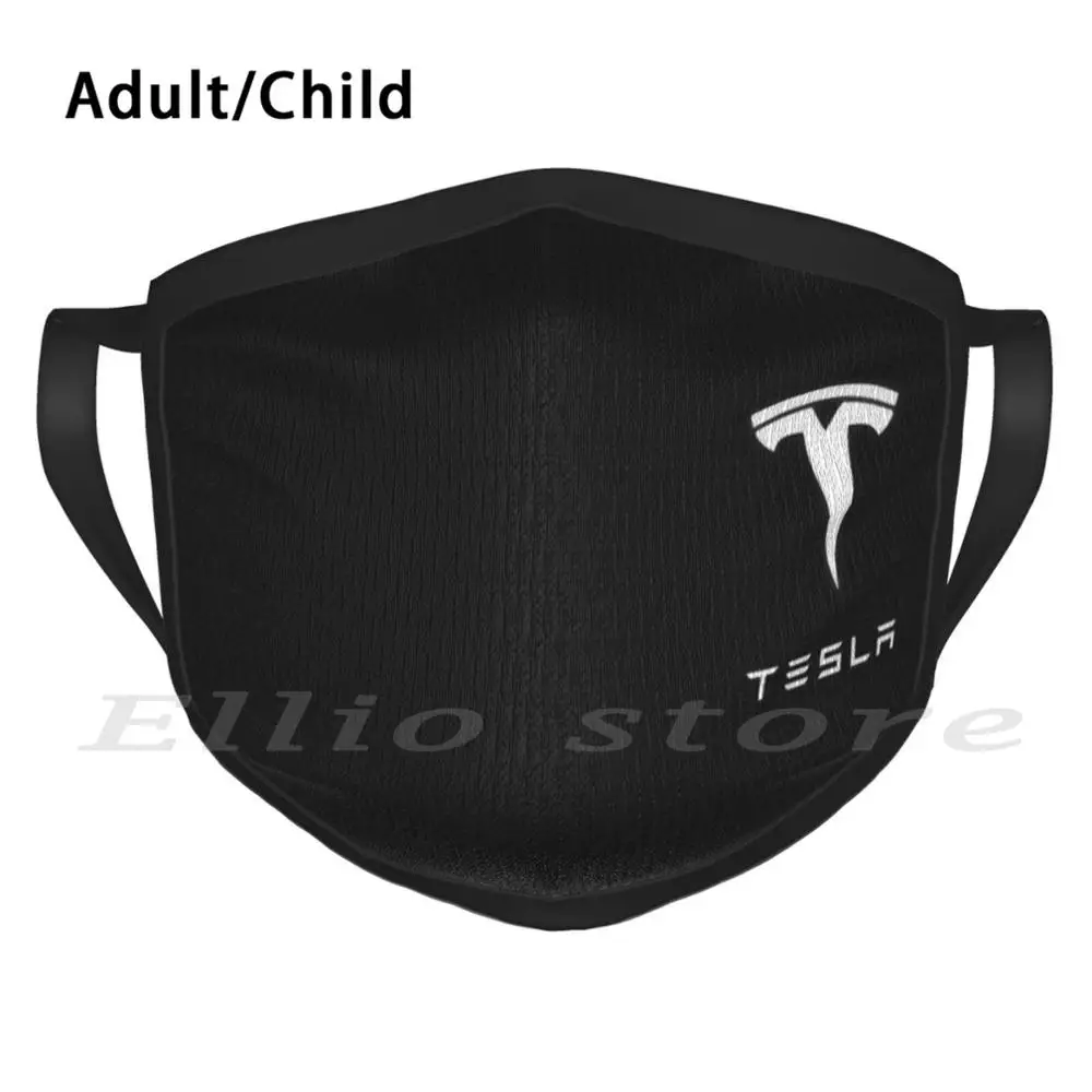 Маска Tesla для лица моющаяся маска с принтом Забавный рот Model X моторчик модели 3 Elan