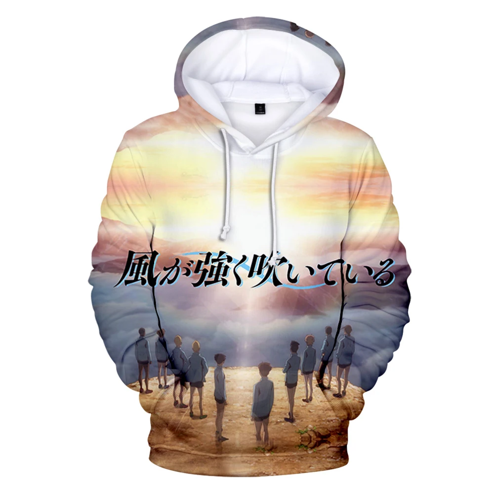 

Run With The Wind 3D детские толстовки с капюшоном с рисунком из аниме; Модные мужские Harajuku Повседневная Толстовка с капюшоном, для маленьких мальчи...
