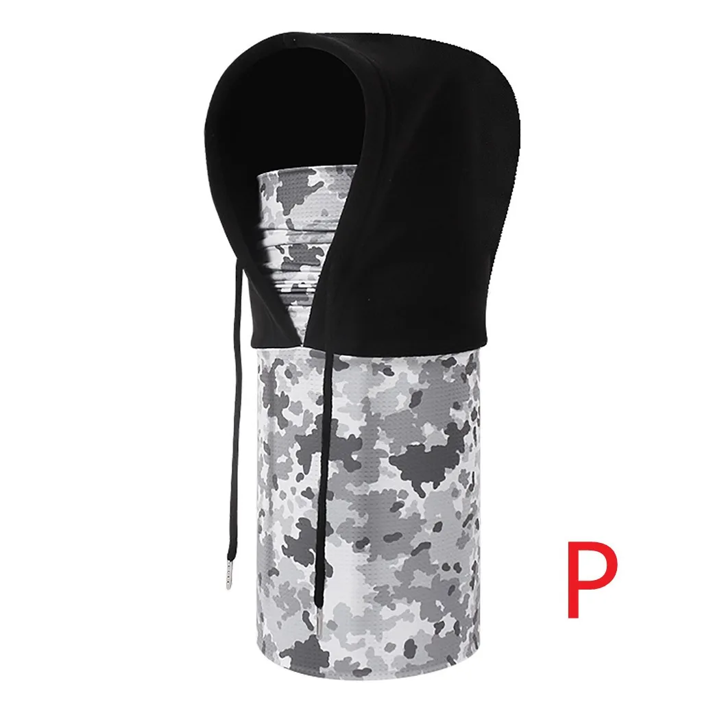 Унисекс для женщин и мужчин с двойным капюшоном волшебная маска лица Камуфляжный