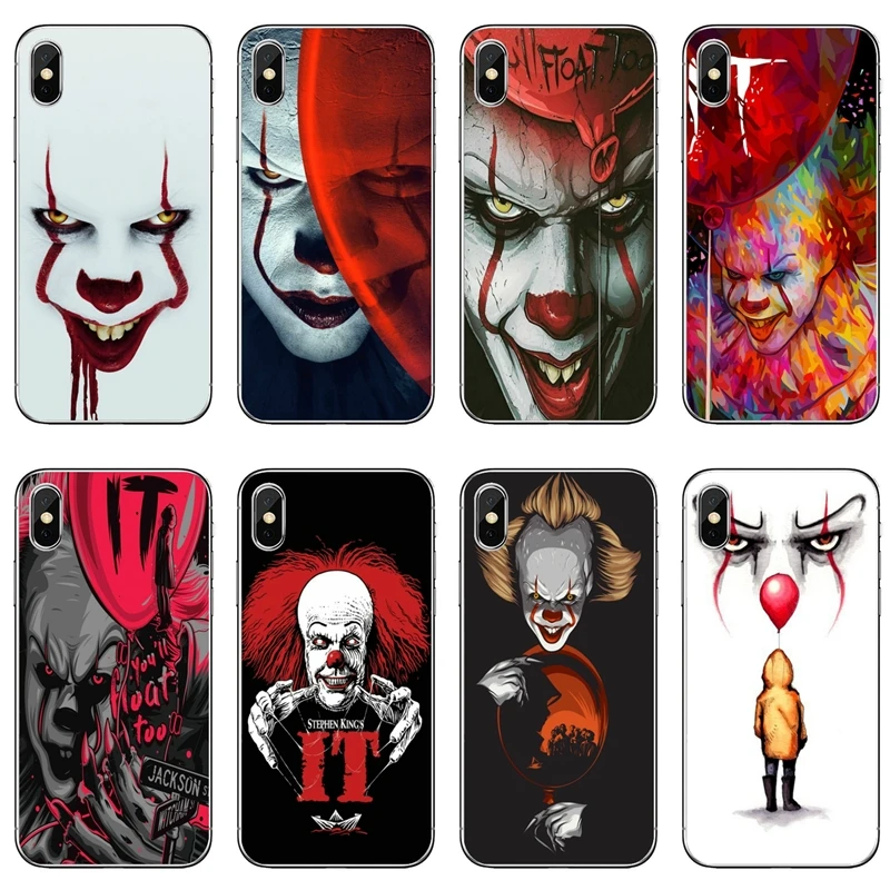Чехол Pennywise с ужасами клоуна для iPhone 12 Mini 11 Pro Max XS XR X 8 7 Plus 6 6S 5 5S SE 2020 | Мобильные