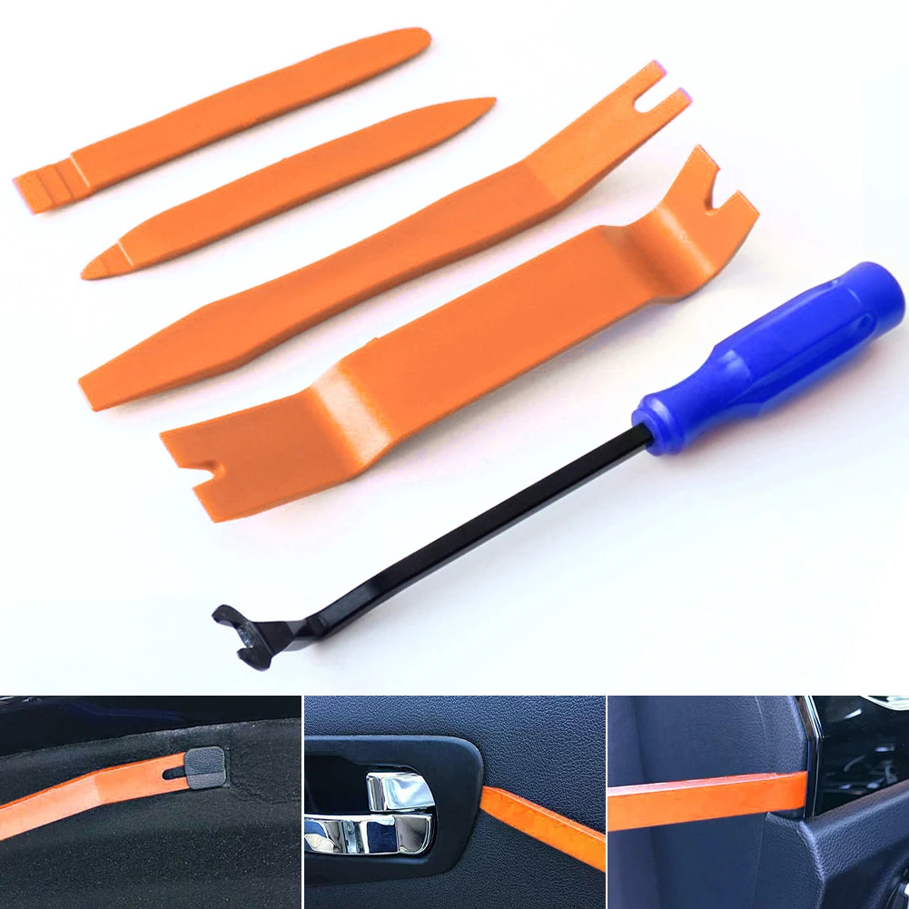 

4pcs/set Portable Vehicle Car Panel Audio Trim Removal Tool Set Practical Car Repairing Hand Tools with Blue Removal Repair Kit