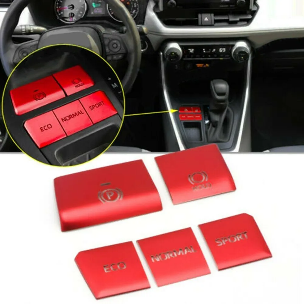 

Accessories Button Decoration Stickers 5Pcs Decoration Frame Trims Red