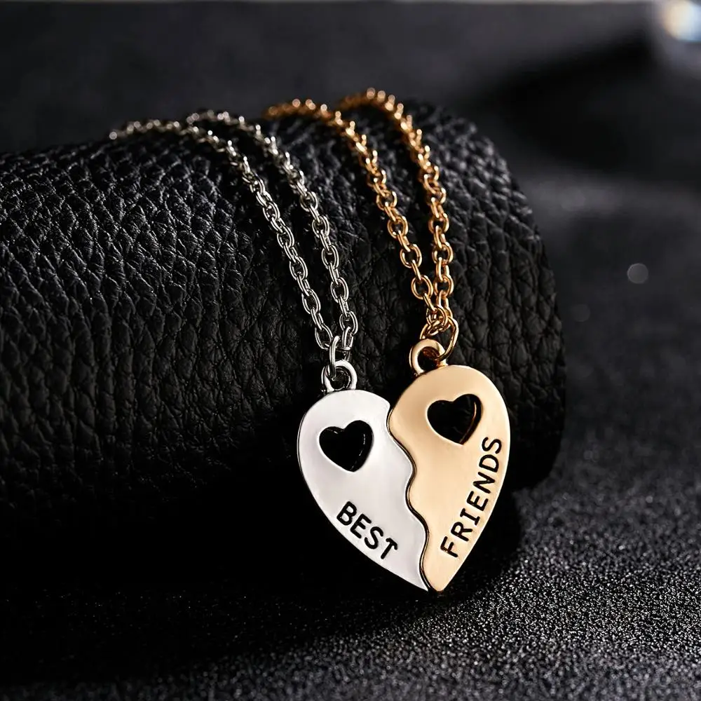 Belleper трендовая Подвеска для лучших друзей ожерелье Радуга разбитое сердце
