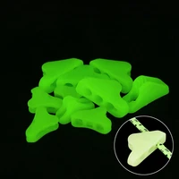 10pcs hot luminous rope buckle fluorescence tent triangle buckle alert outdoor camping mountain tent anti slip wind rope stopper