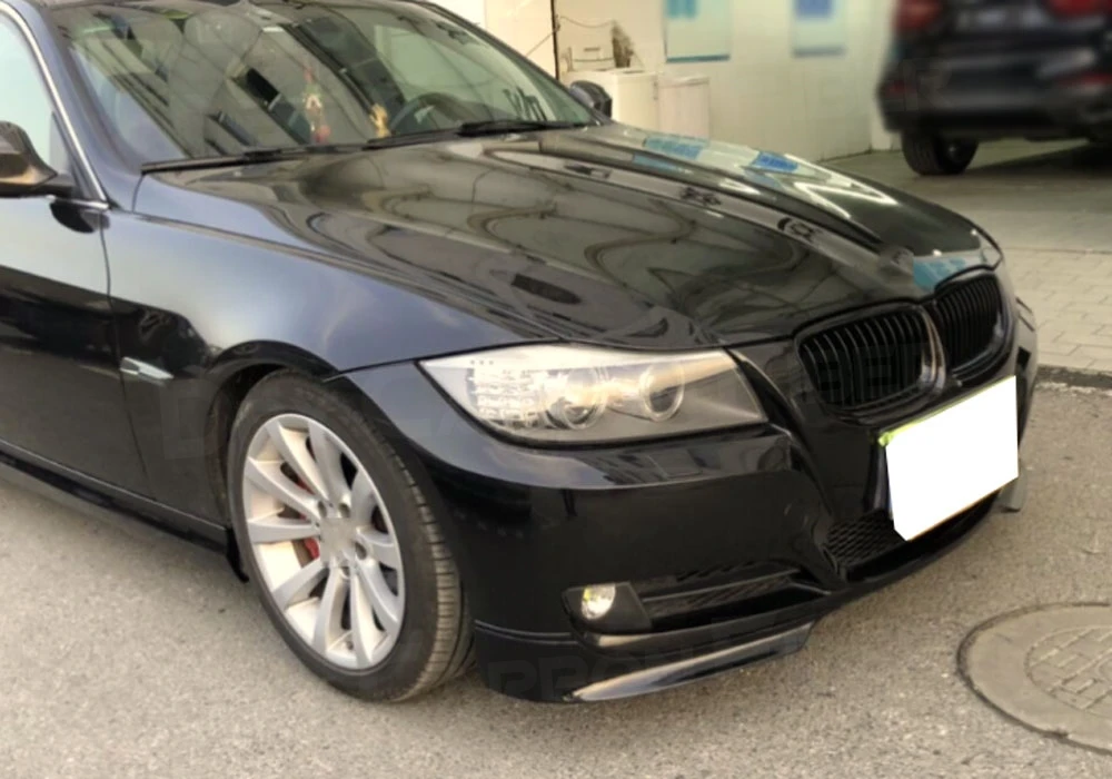 

Car Front Bumper Lip Splitters for BMW 3 Series E90 E91 Base Sedan LCI 2006-2012 Apron Winglets Flaps Spoiler Carbon Fiber / FRP