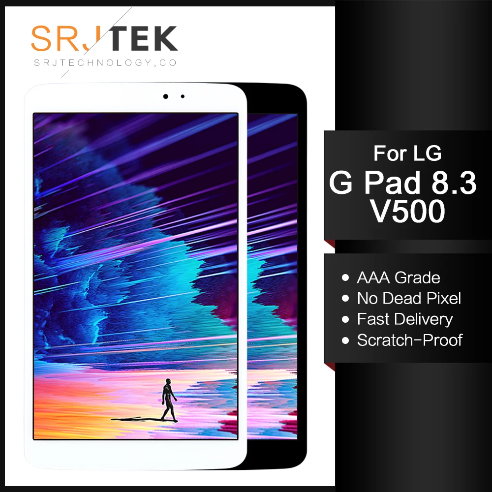 

Srjtek для LG G Pad 8,3 V500 ЖК-дисплей Дисплей сенсорный Экран планшета Стекло Сенсор сборки Wi-Fi версии Запчасти для авто V500 Экран