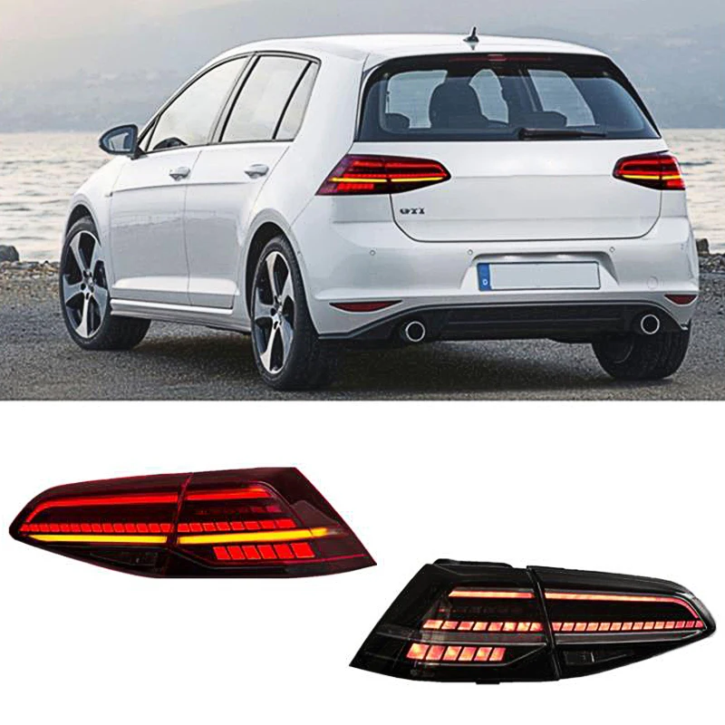 

Car LED Taillights Assembly for Volkswagen Golf 7, Modified MK7 Water Steering Tail Light,Car Accessories