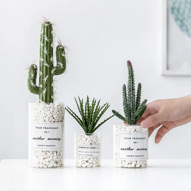 Скандинавский стиль INS имитация горшок для кактуса украшение растений мелкие