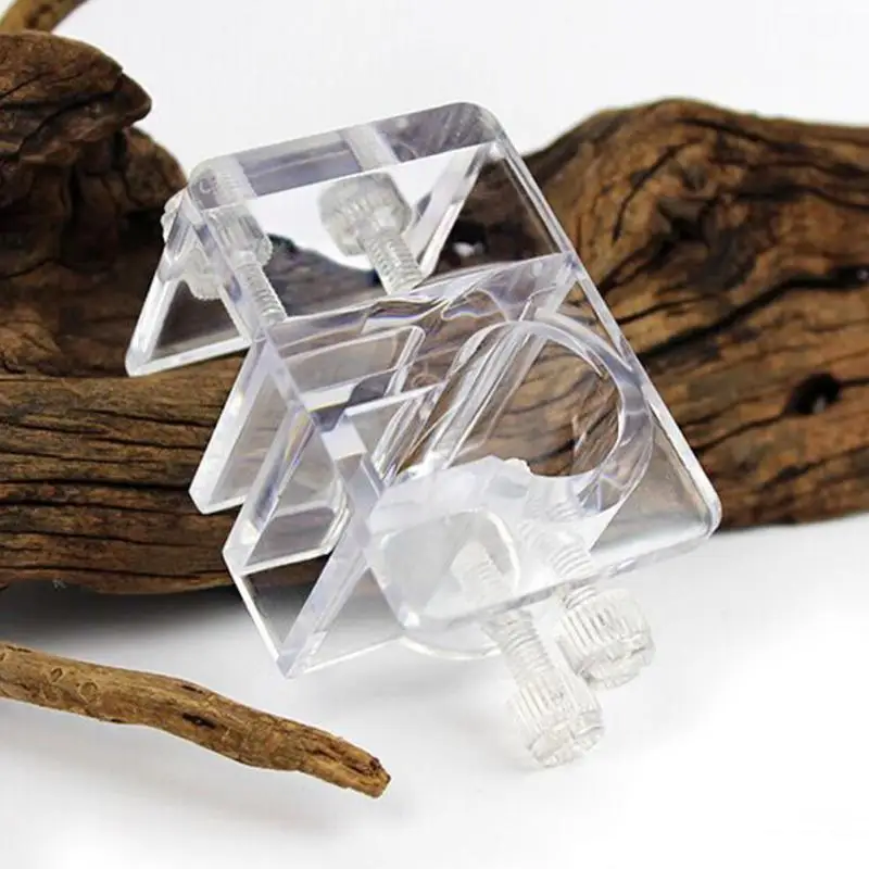 Держатель шланга для фильтрации прозрачный зажим аквариума стеклянная вешалка