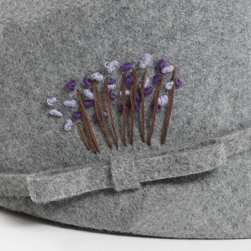 Женская фетровая шляпа H7684 осенне зимняя теплая шерстяная женские корейские