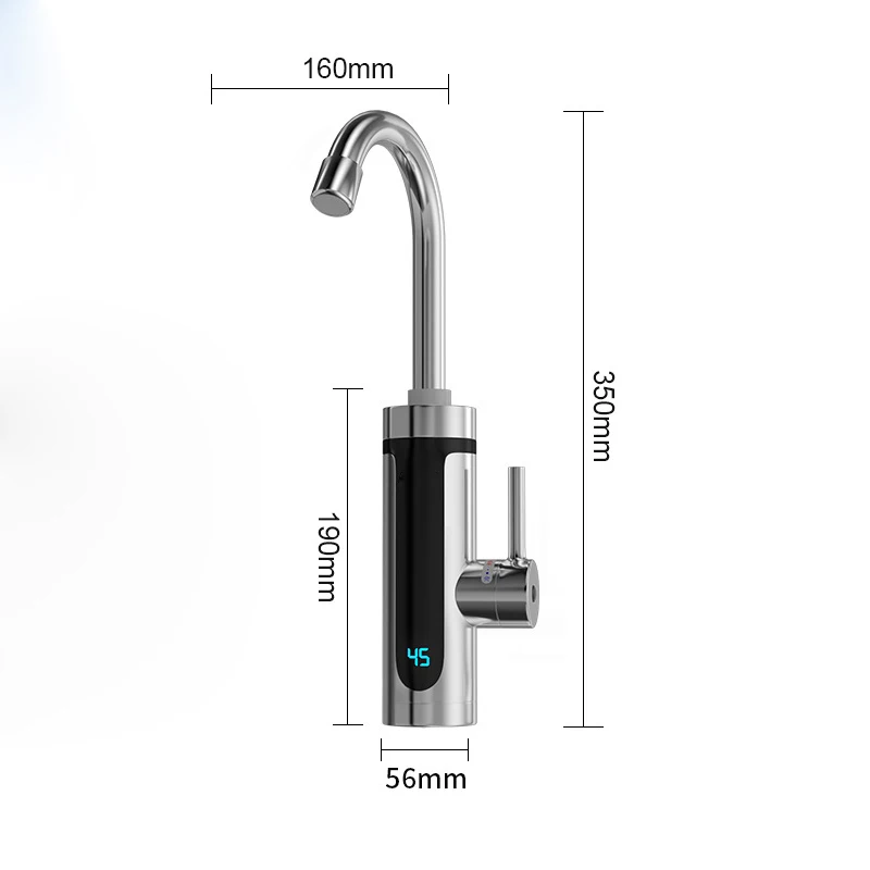 

Digital Display Electric Hot Water Faucet Household Tankless Instantaneous Kitchen Fast Hot Water Tap Instant Water Heater