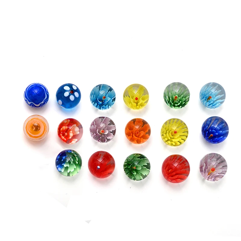 

17PCS 25MM Colorful Glass Marbles Kids Marble Run Game Marble Solitaire Toy Accs Vase Filler & Fish Tank Home Decor Canicas