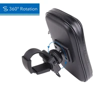 motorcycle phone holder bicycle phone stand adjustable support for iphone 11 pro for samsung s20 bike soporte w waterproof bag