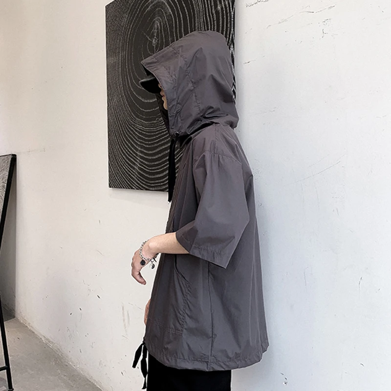 

Summer Hight Street Solid All-Match Hip Hop Newness Funny T Shirts Loose Creative Popular Kpop Clothes Oversized Vintage Men Top