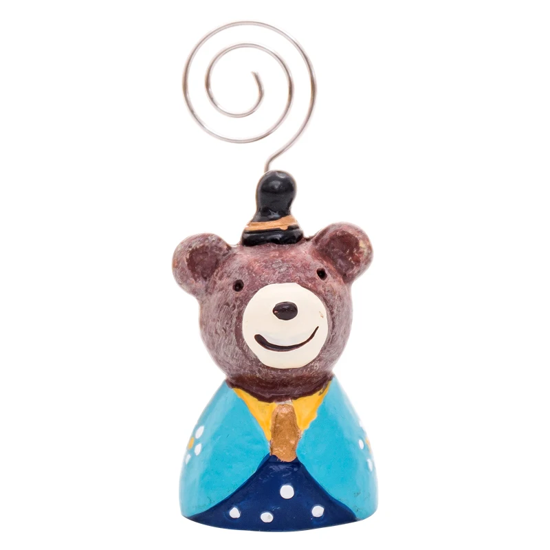 Симпатичный держатель для фотографий подставка с зажимом украшение в виде