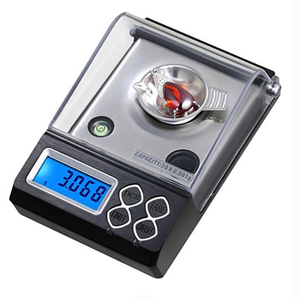 

30g 50gx0.001g High Precision Jewelry Scale Medicinal Food Gold Baking Kitchen Scale Lcd Mini Electronic Scale Tray Weight
