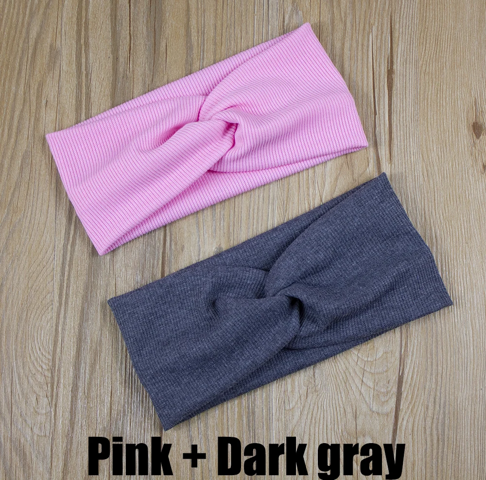 

2021 Women Headband Cross Top Knot Elastic Hair Bands Soft Solid big Girls Hairband Hair Accessories Twisted Knotted Headwrap
