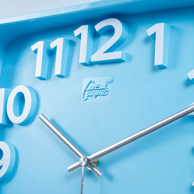 Большие настенные часы с современным дизайном бесшумные стоячие квадратные