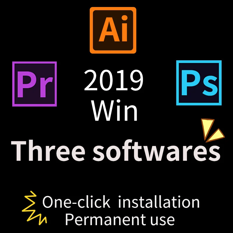 

Combination special offer] 2019 Photoshop, Illustrator and premiere ProLifetime for WIN and MAC