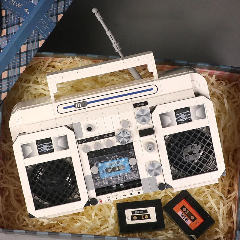 Магнитола в стиле ретро музыкальный рекордер домашняя машина 3D модель