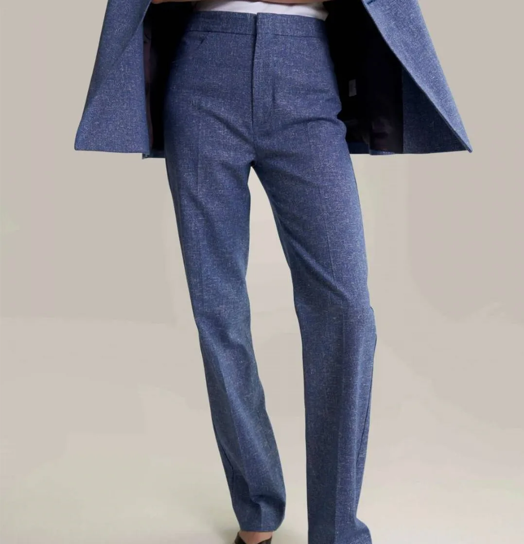 Двубортный блейзер с отложным воротником и V-образным вырезом | Женская одежда