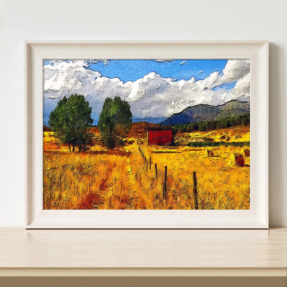 

Landscape DIY Diamond Painting Natural Scenery Diamond Embroidery Art Craft Rhinestone Cross Stitch Mosaic 30x40cm