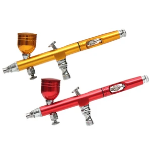 Аэрограф Двойного действия с гравитационной подачей, распылитель с насадкой 0,2 мм, кисти для украшения тортов, для маникюра ногтей с гаечным ключом