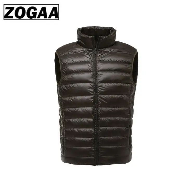 2019 Новая мужская куртка без рукавов зимний Сверхлегкий белый утиный пух мужской