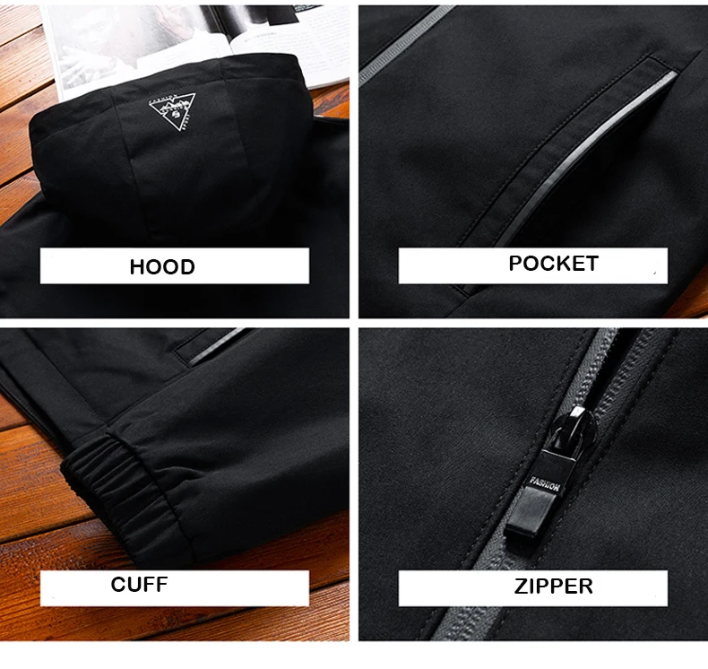 

Casual Men's Jacket Autumn 2020 Fashion Zipper Jackets Men Coat Windbreaker Male Outwear Grey Windproof Brand Clothing Oversize