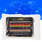 Набор металлических пленочных резисторов 600 шт.компл. 30 видов сопротивление 14 Вт, комплект в ассортименте 1 к 10 к 1% к 100 Ом 1 м резисторы 300 шт.компл.