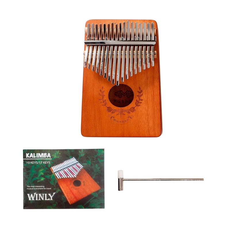 Пианино Muspor с 17 клавишами и молотком для настройки песни Деревянное пианино