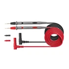 Щупы для цифрового мультиметра, мягкие, силиконовые, игла для проволоки наконечников, универсальные измерительные наконечники с зажимом типа крокодил для светодиодного тестера, мультиметра, 1 пара