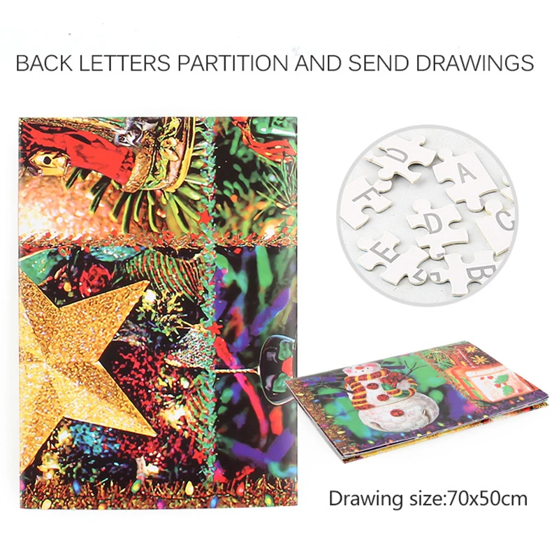 

Hot Selling Happy Christmas 1000 Puzzle Pieces Christmas Theme Thickened Paper Jigsaw Puzzles for Adult Children