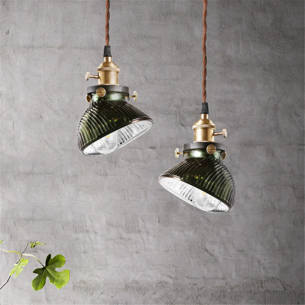 Nordic Loft Style Retro Industrial Lighting Edison Pendant Lamp,Creative Pendant Light With Glass Shade Hanging Lamp Luminaire