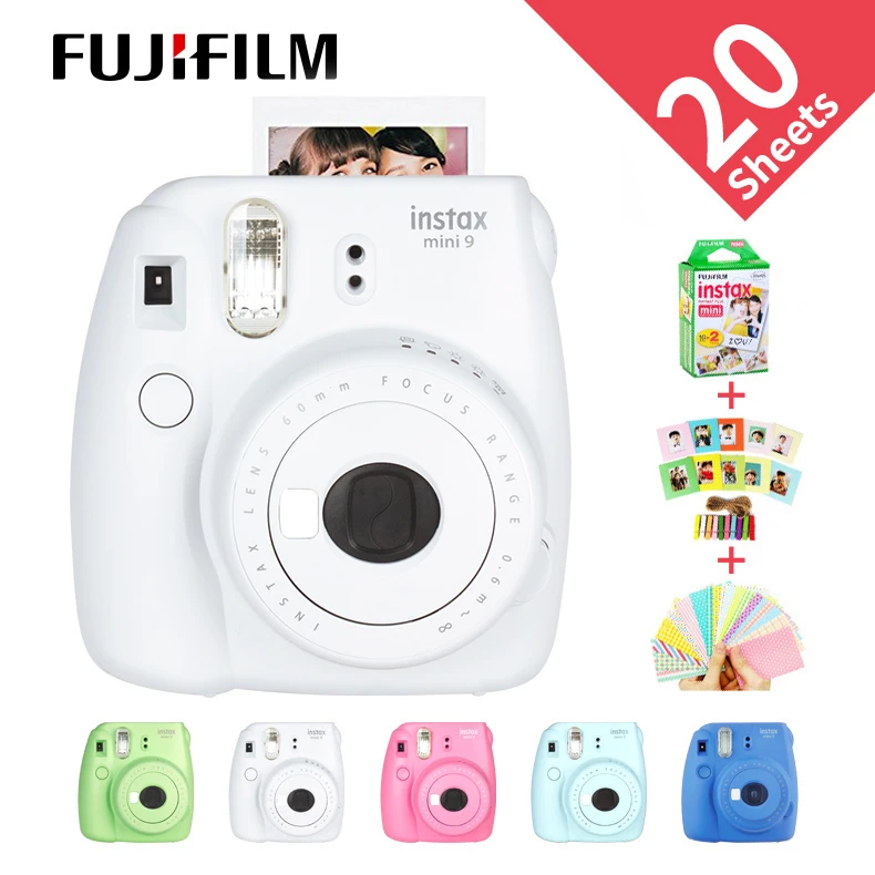 Новинка Fujifilm InstaxMini 9 бесплатный подарок для камеры Polaroid InstantPhoto FilmPhoto 5 цветов