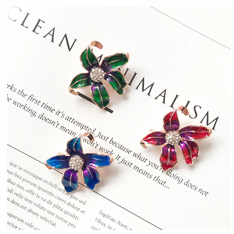 

Fashion Dragonfly Rhinestone Pins Brooches Jewelry Enamel Rhinestone Lapel Pin Men Gift Brooches Women Party Jewelry Accessories