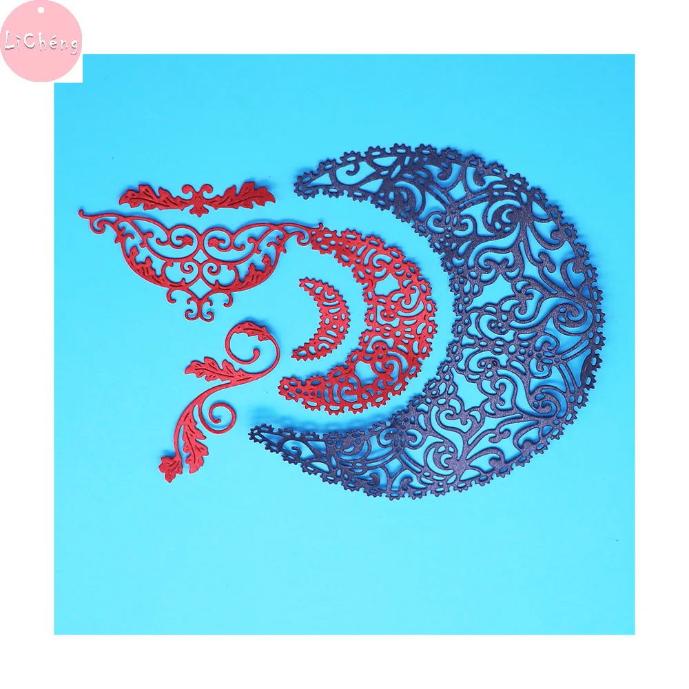 Металлические Вырубные штампы Moon для скрапбукинга изготовления открыток