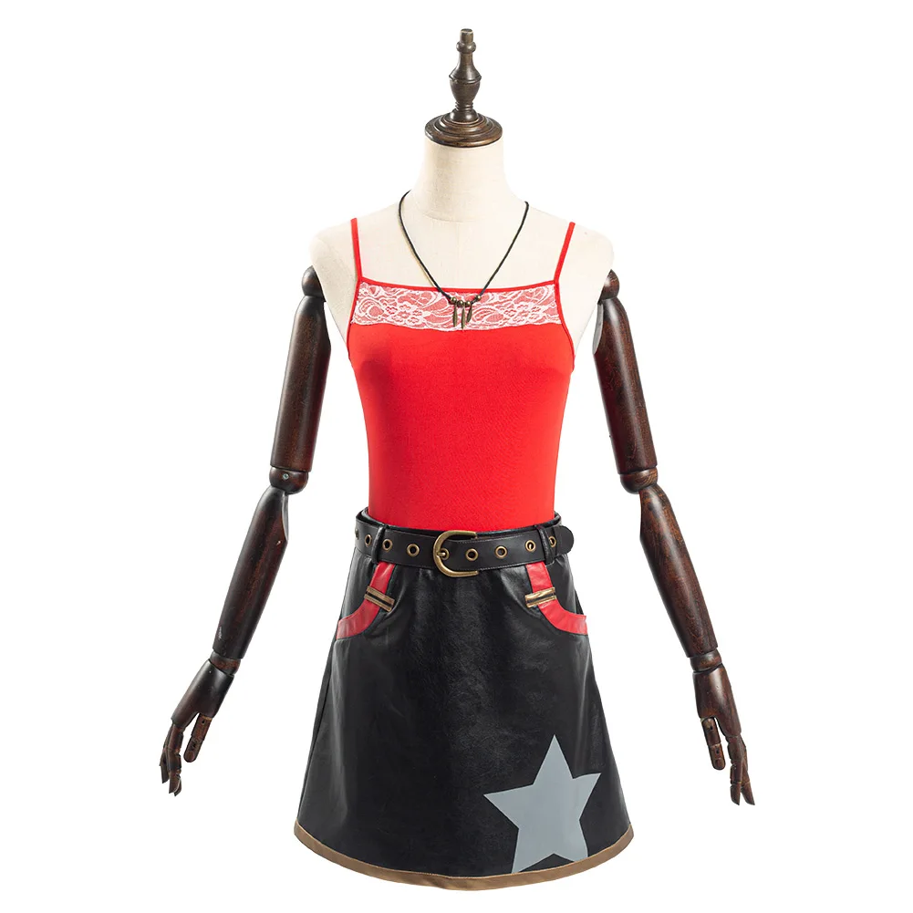 

Game Fate Grand Order Ishtar Cosplay Costume Artificial Leather Jacket Coat + Vest + Skirt Uniform Outfits Party Fancy Dress