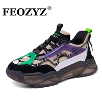 feozyz mens reflective fashion sneakers new men double layers sole street sport shoes breathable men trainers