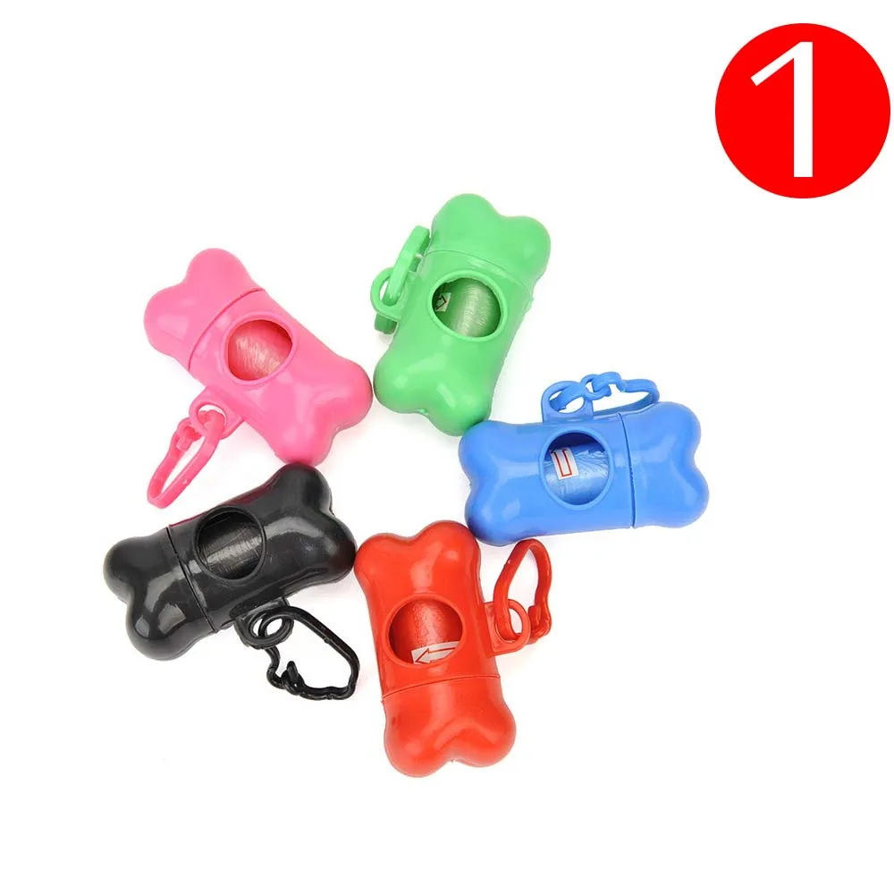 Дозатор для мешков домашних животных Пластиковый собак в форме кости маленькая