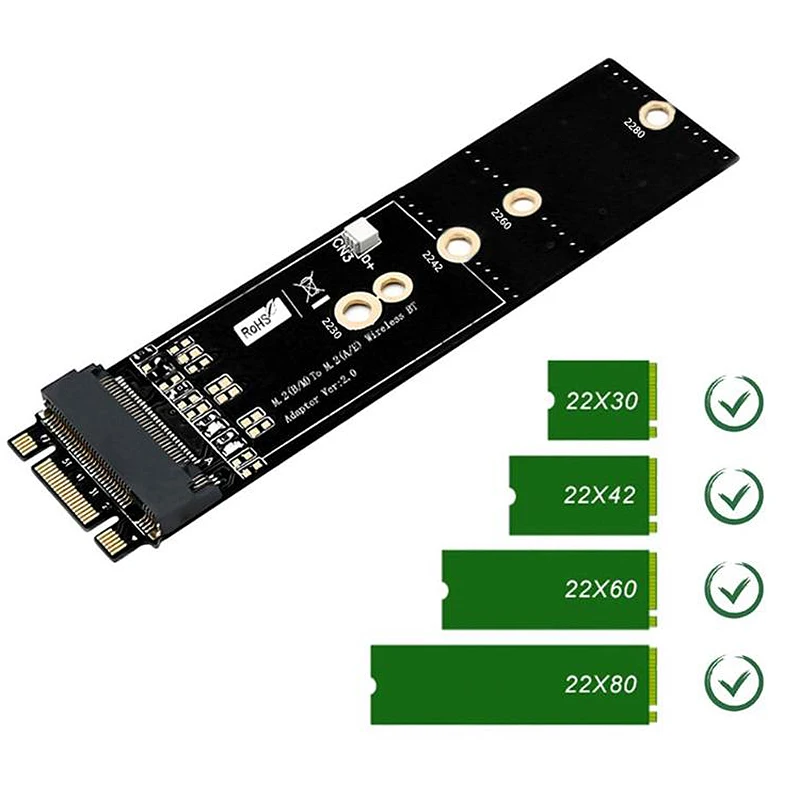 Ключ A &amp Key B + M M.2 Ngff Ssd To 2 5 Sata 6 ГБ/сек. адаптер с Usb сигнальным корпусом разъем M2
